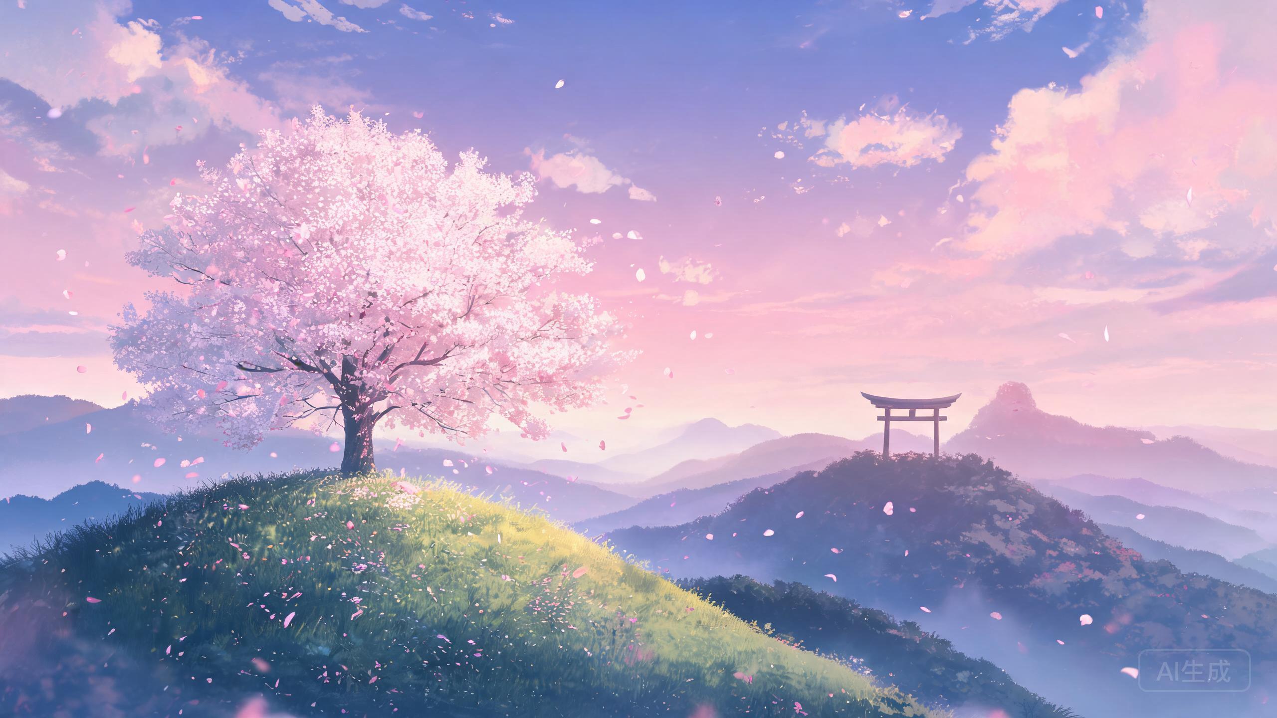 樱花山丘